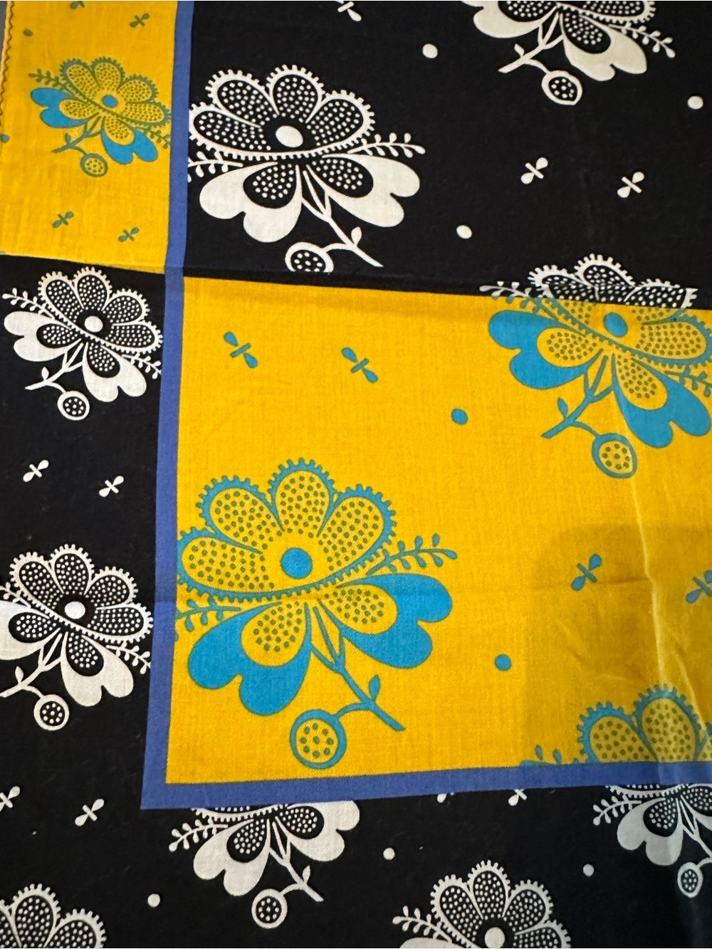 Vintage Vivienne Westwood Floral Embroidered Orb Neckerchief Bandana - Picture 8 of 10